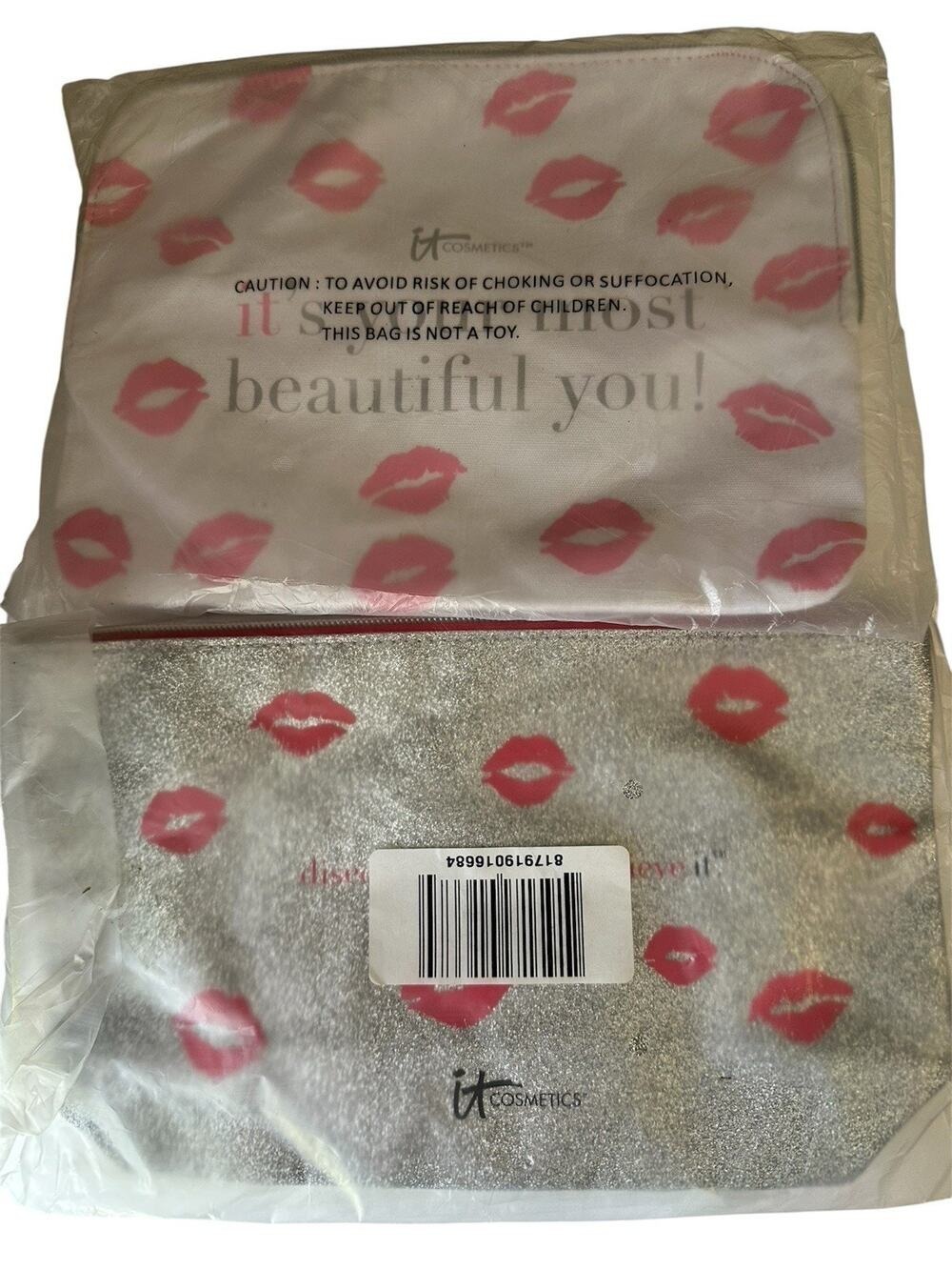 It Cosmetics COSMETIC💄 BAGS NEW 2x Makeup Pencil Case New